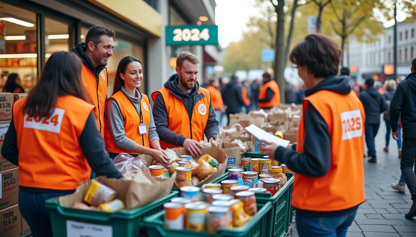 Illustration: Dates, organisation et déroulement de la collecte de la banque alimentaire 2024