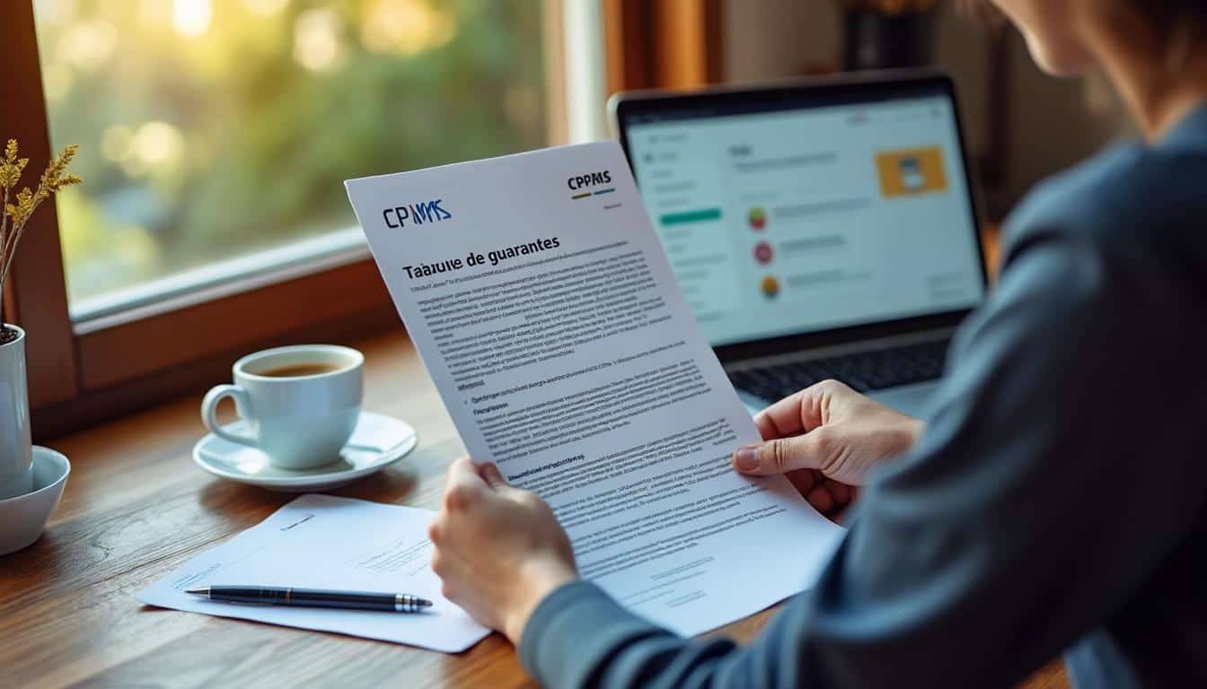 Le tableau de garanties PDF de la mutuelle CPMS : mode d'emploi