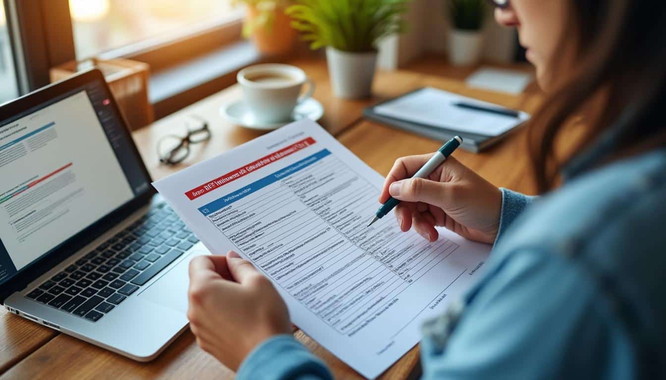 Tableau de garanties PDF de la mutuelle de La Poste : mode d’emploi