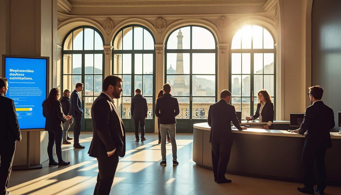 Illustration: Services proposés à la Banque de France de Marseille pour les particuliers et les entreprises
