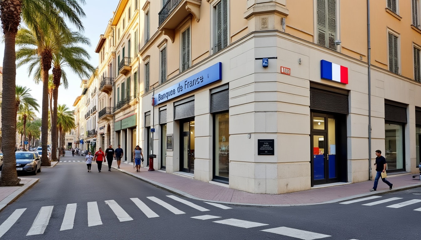 Illustration: Coordonnées et accès à la succursale de la Banque de France à Toulon